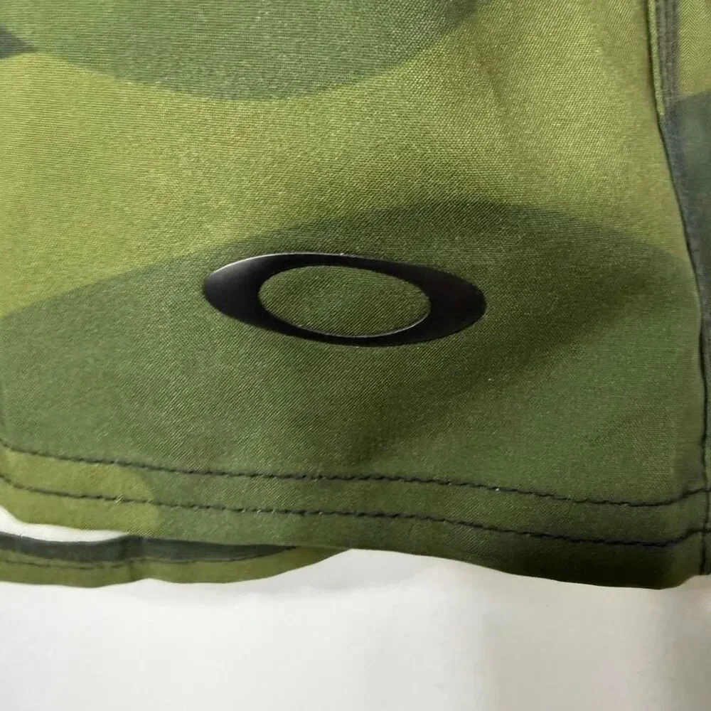 Oakley Men's Green and Khaki Shorts